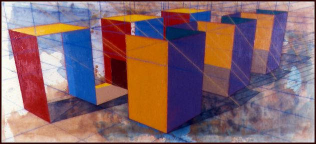 Ronald Davis, Square Wave Duet, 1978