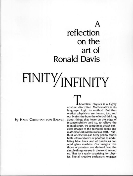 Finity/Infinity