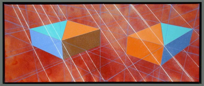 Two Diagonal Slabs, 1986